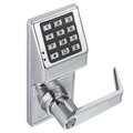 Alarm Lock Alarm Lock DL270026D Trilogy Electronic Digital Lever Lock; Satin Chrome DL270026D